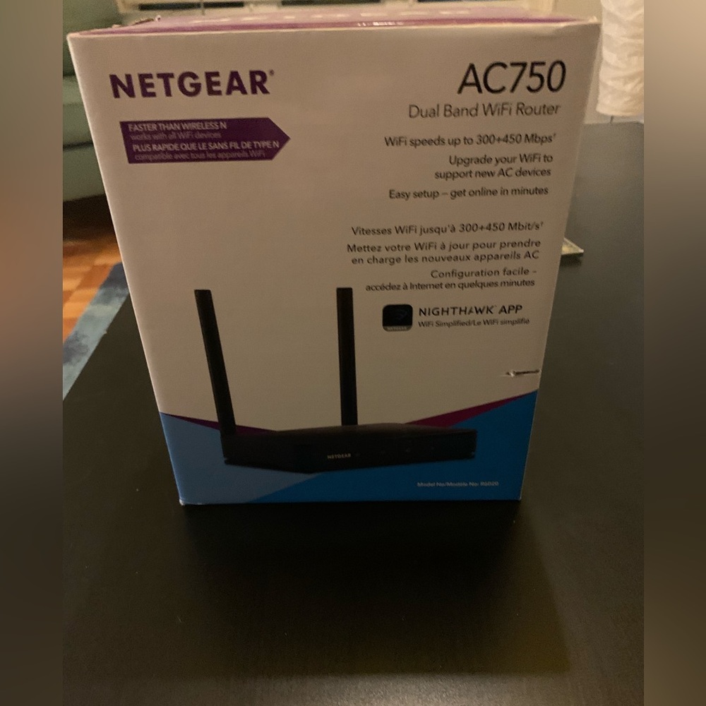 Netgear AC750 Dual Band WiFi Router Model R6020